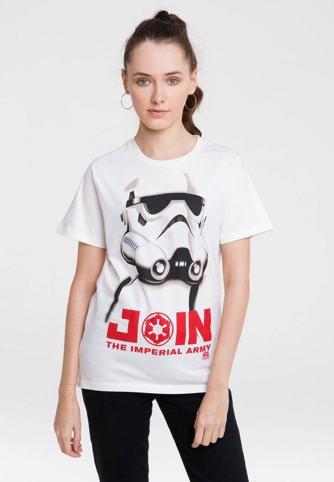 LOGOSHIRT T-Shirt Stormtrooper - Join The Imperial Army mit lässigem Front-Motiv von LOGOSHIRT