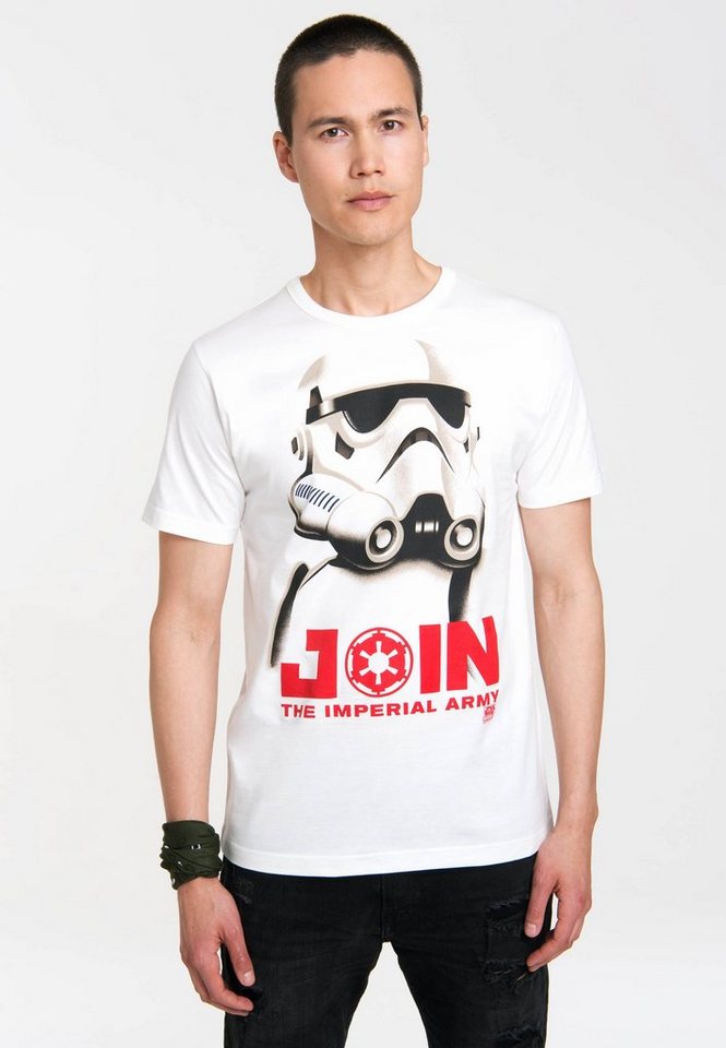 LOGOSHIRT T-Shirt Stormtrooper - Join the Imperial Army mit großem Star Wars-Print von LOGOSHIRT