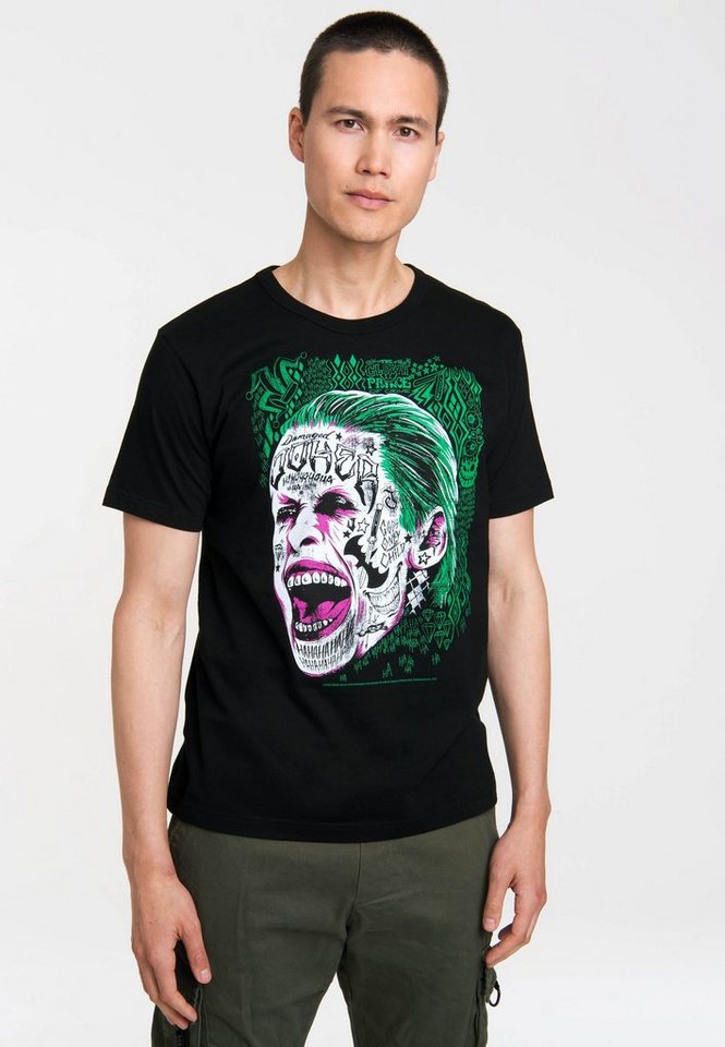 LOGOSHIRT T-Shirt Suicide Squad-Joker mit hochwertigem Print von LOGOSHIRT