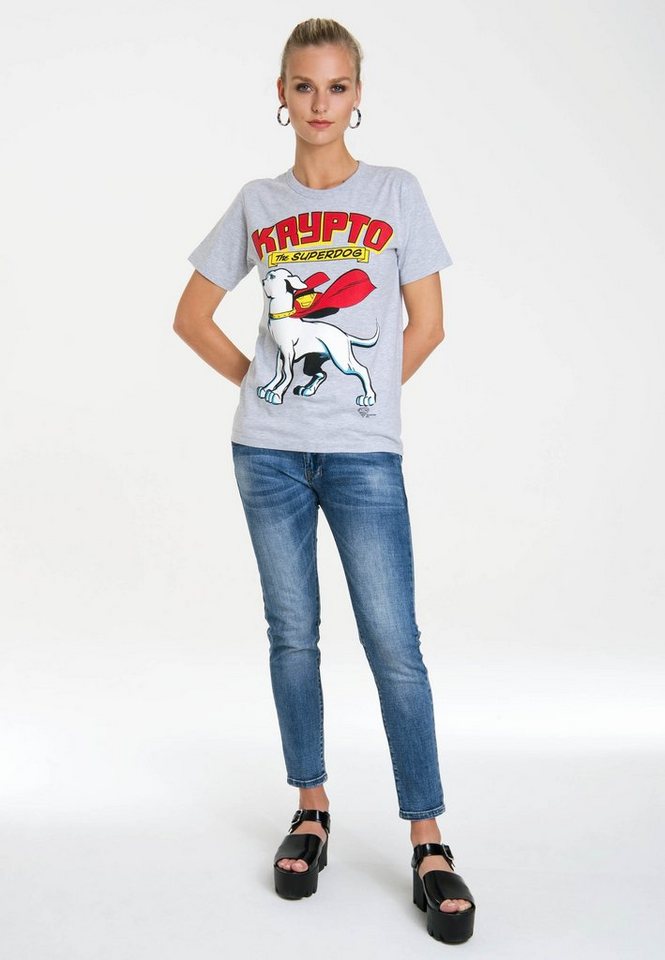 LOGOSHIRT T-Shirt Superdog – Krypto mit lizenziertem Originaldesign von LOGOSHIRT