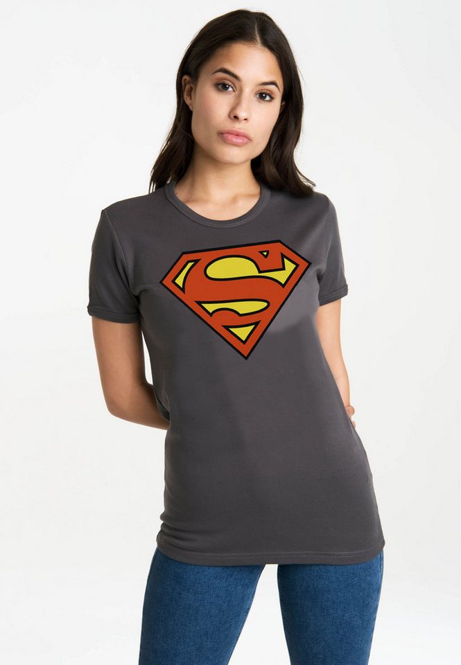 LOGOSHIRT T-Shirt Superman Logo mit trendigem Superhelden-Print von LOGOSHIRT