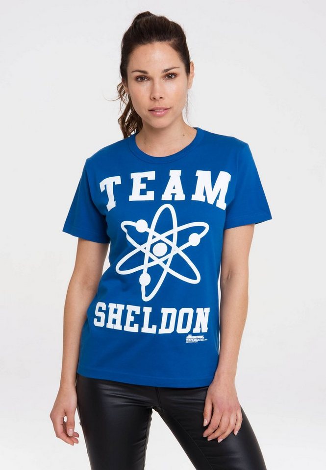 LOGOSHIRT T-Shirt TBBT – Team Sheldon mit lizenziertem Print von LOGOSHIRT