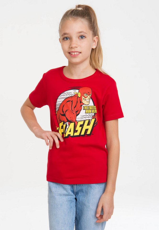 LOGOSHIRT T-Shirt The Fastest Man Alive mit coolem Superhelden-Print von LOGOSHIRT