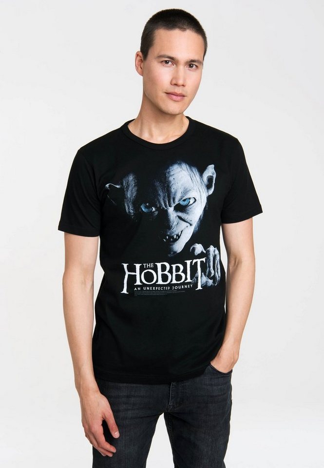 LOGOSHIRT T-Shirt The Hobbit - Gollum mit coolem Print von LOGOSHIRT