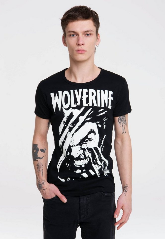 LOGOSHIRT T-Shirt Wolverine mit Marvel-Print von LOGOSHIRT