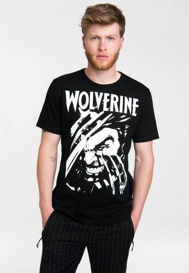 LOGOSHIRT T-Shirt Wolverine mit coolem Frontprint von LOGOSHIRT