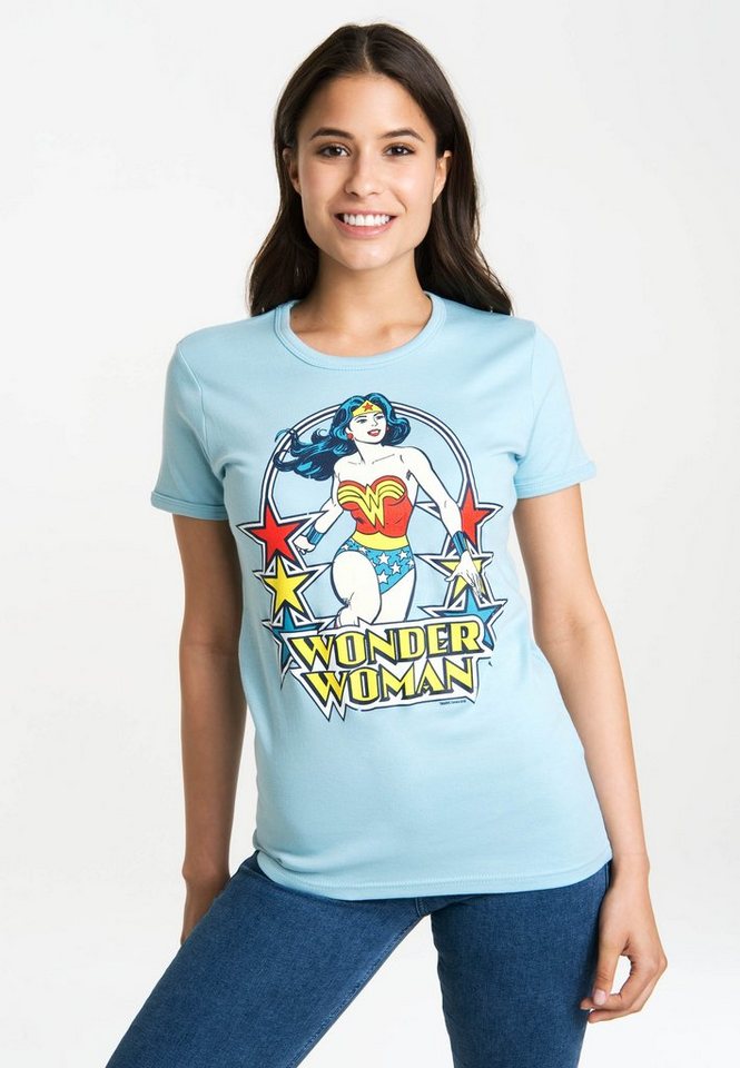 LOGOSHIRT T-Shirt Wonder Woman – Stars mit lizenziertem Originaldesign von LOGOSHIRT