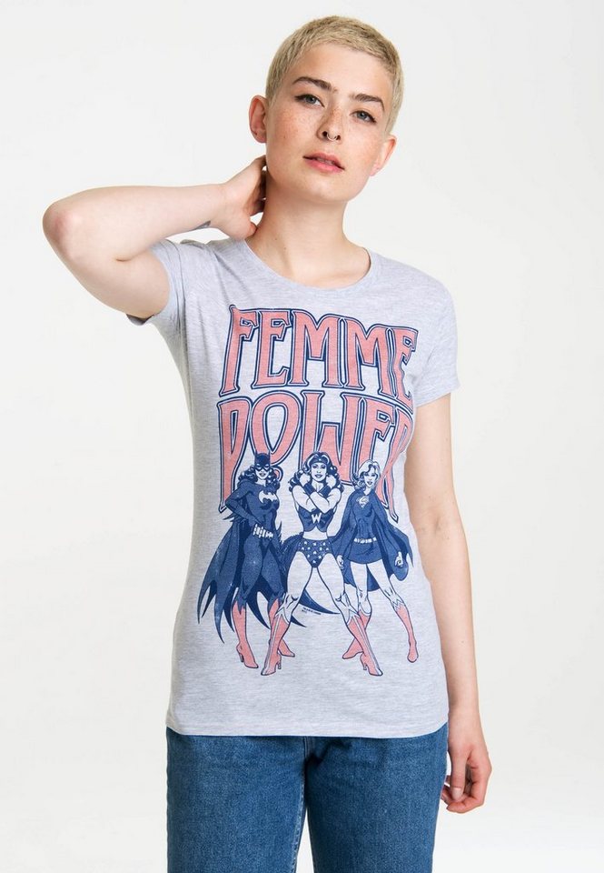 LOGOSHIRT T-Shirt Wonder Woman mit coolem Retro-Print von LOGOSHIRT
