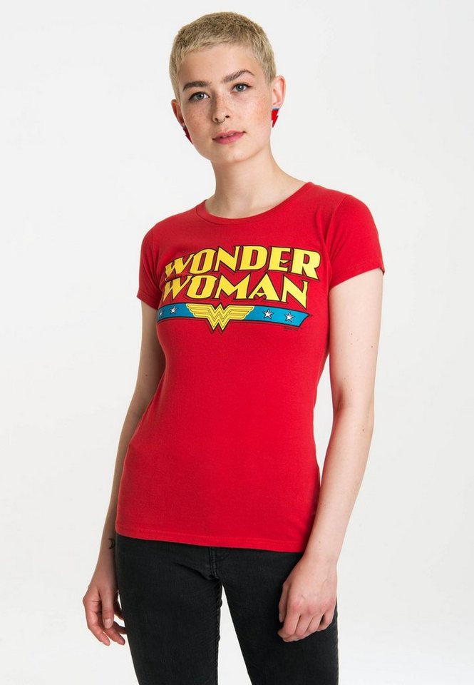 LOGOSHIRT T-Shirt Wonder Woman mit lässigem Vintage-Print von LOGOSHIRT