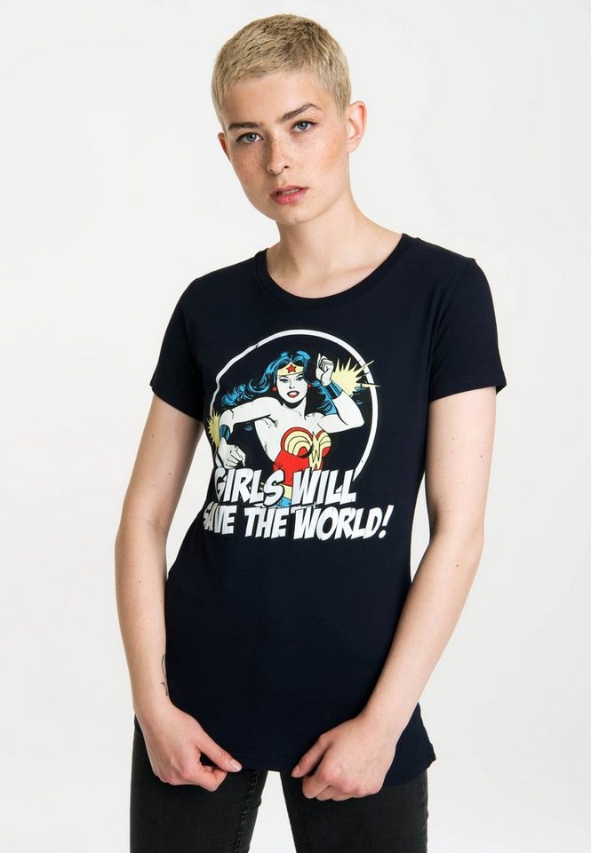 LOGOSHIRT T-Shirt Wonder Woman mit tollem Statement-Print von LOGOSHIRT