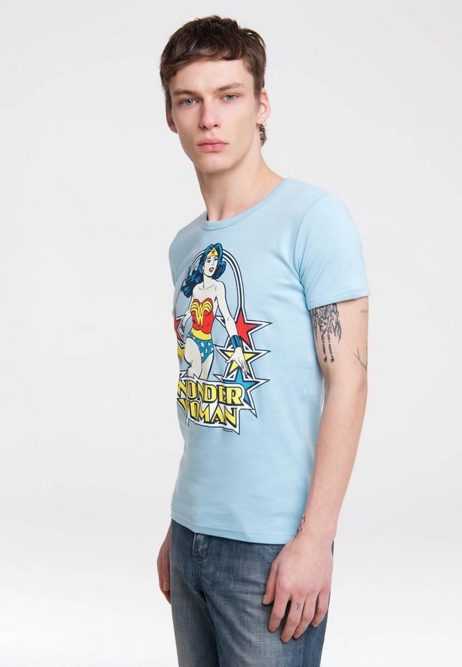 LOGOSHIRT T-Shirt Wonder Woman mit trendigem Retro-Print von LOGOSHIRT