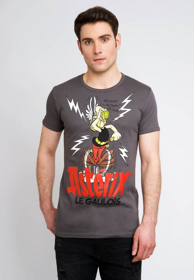LOGOSHIRT T-Shirt Asterix Le Gaulois mit Asterix- und Zaubertrank-Print von LOGOSHIRT