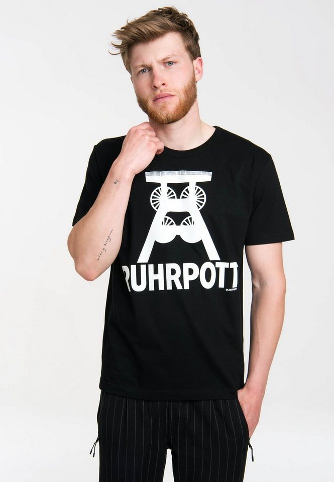 LOGOSHIRT T-Shirt Ruhrpott Logo mit Ruhrpott-Symbol von LOGOSHIRT