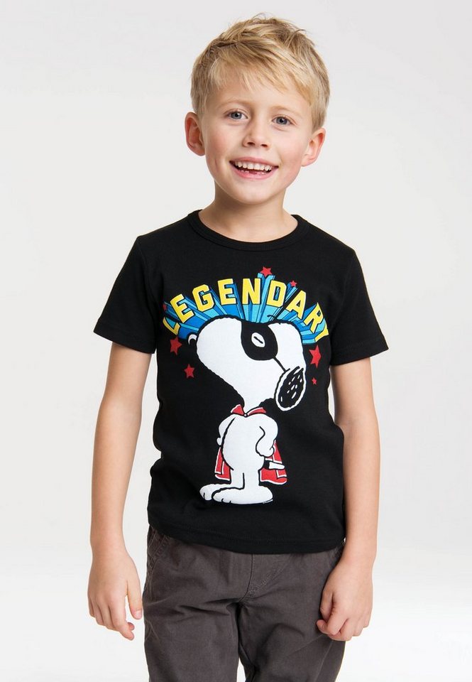 LOGOSHIRT T-Shirt Peanuts - Legendary Snoopy mit Snoopy-Frontprint von LOGOSHIRT