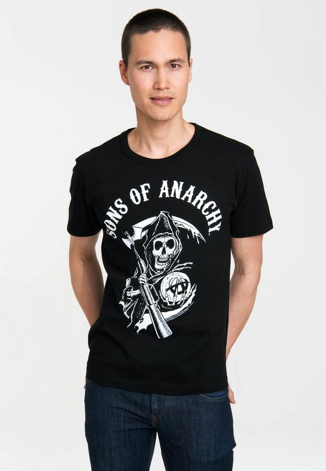 LOGOSHIRT T-Shirt Sons of Anarchy Logo mit Sons of Anarchy-Print von LOGOSHIRT