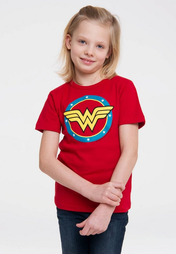 LOGOSHIRT T-Shirt DC - Wonder Woman Logo Circle mit Wonder Woman-Logo von LOGOSHIRT