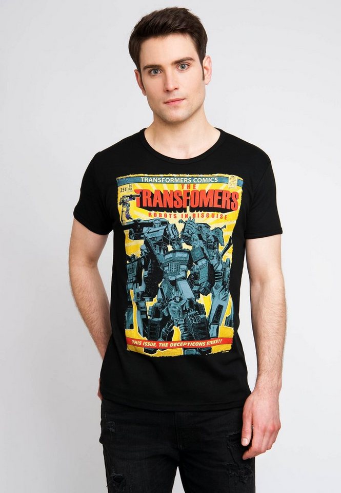 LOGOSHIRT T-Shirt Transformers - Robots In Disguise mit großem Transformers-Frontprint von LOGOSHIRT