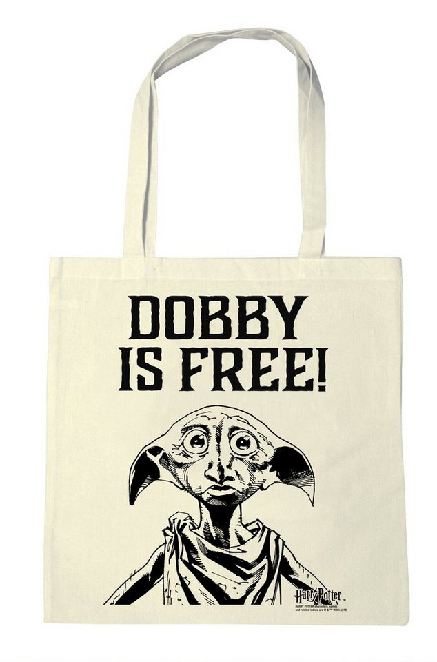 LOGOSHIRT Henkeltasche Baumwolltasche Dobby Is Free, mit Dobby-Print von LOGOSHIRT