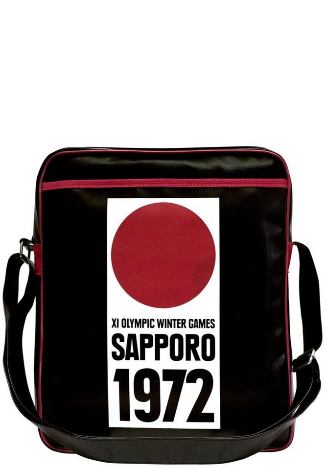 LOGOSHIRT Schultertasche Sapporo 1972, mit lässigem Retro-Print von LOGOSHIRT