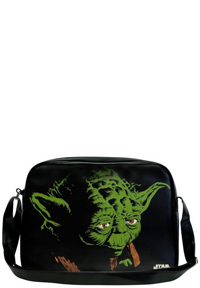 LOGOSHIRT Schultertasche Yoda - Krieg der Sterne, mit coolem Yoda-Frontprint von LOGOSHIRT