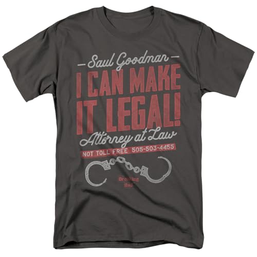 LOGOVISION Unisex Breaking Bad Make It Legal, Charcoal T-Shirt, anthrazit, 4XL LOGOVISION Unisex Breaking Bad Make It Legal, Charcoal T-Shirt, anthrazit, 4XL von LOGOVISION