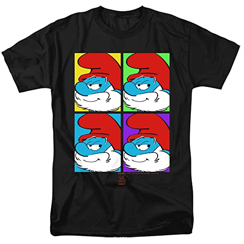 LOGOVISION Unisex Smurfs Tiles, Black T-Shirt, Schwarz, S LOGOVISION Unisex Smurfs Tiles, Black T-Shirt, Schwarz, S von LOGOVISION