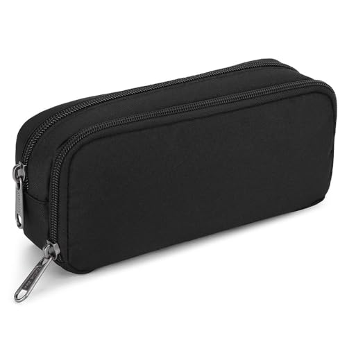 LOHOM FedermäPpchen Jungen GroßE KapazitäT Federtasche Teenager MäDchen MäPpchen Etui Stifte 2 Fach, Federmappe Schwarz Pencil Case FüR Schule & BüRo LOHOM FedermäPpchen Jungen GroßE KapazitäT Federtasche Teenager MäDchen MäPpchen Etui Stifte 2 Fach, Federmappe Schwarz Pencil Case FüR Schule & BüRo von LOHOM