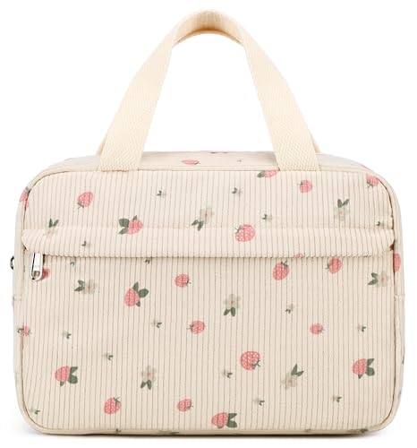 Make-up Tasche, Reise Make-up Tasche, tragbare Cord Kosmetik Tasche Schmuck Box Organizer für Frauen Mädchen von LOIDOU