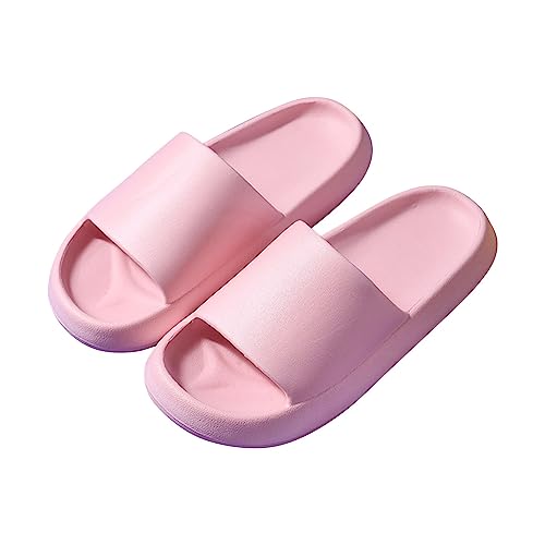 Badeschuhe Damen Herren, Badeschlappen Bequeme Weich Badelatschen Hausschuhe Unisex Slippers Pantoffeln Flach Slip on Duschsandale Leicht Rutschfeste Haushaltsschuhe Gartenschuhe von LOIJMK