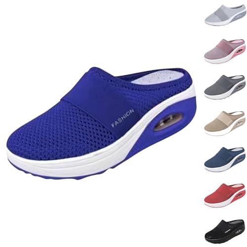 Clogs Hausschuhe Herren Damen Pantoletten, Orthopädische Schuhe Slip On Sommer Turnschuhe Plateau Sportschuhe Orthopädische Hausschuhe Atmungsaktiv Leicht Schlupfschuhe Hallenschuhe von LOIJMK