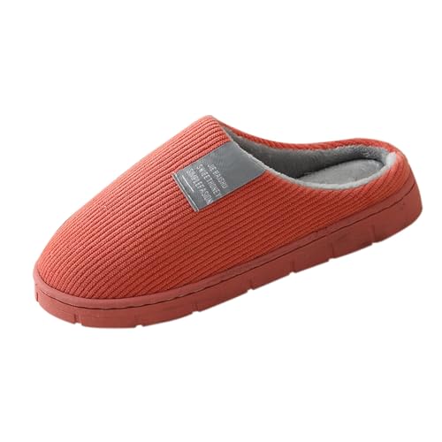 Damen Hausschuhe Winter Pantoffeln Warme Hausschuhe Herren Memory Foam Filzpantoffeln Gefütterte Hüttenschuhe Hauspantoffeln Flauschige Pantoletten Slipper Slide Bequeme Schlappen Hausschlappen von LOIJMK