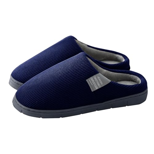 Damen Hausschuhe Winter Pantoffeln Warme Hausschuhe Herren Memory Foam Filzpantoffeln Gefütterte Hüttenschuhe Hauspantoffeln Flauschige Pantoletten Slipper Slide Bequeme Schlappen Hausschlappen von LOIJMK