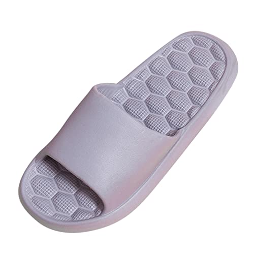 Frühling Männer Schuhe Unisex Liebhaber Flache Schuhe Frauen Hausschuhe Hausschuhe Flip Flops Herren Schuhe 46 (Grey, 40) von LOIJMK