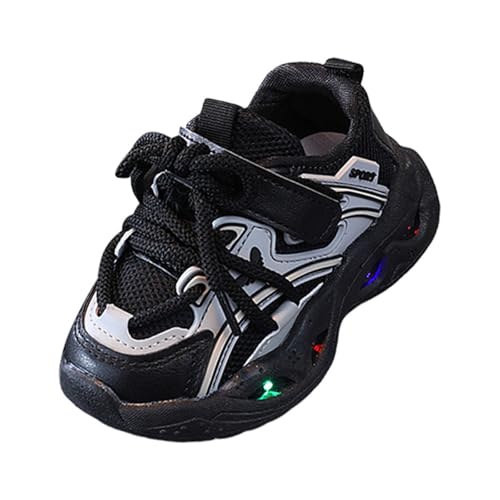 Hallenschuhe Kinder 23, Sportschuhe Mädchen Jungen Turnschuhe Atmungsaktiv Schnürschuhe Kinderschuhe Hallenturnschuhe Rutschfeste Laufschuhe Sneaker Babyschuhe Outdoor Fitnessschuhe Tennisschuhe von LOIJMK