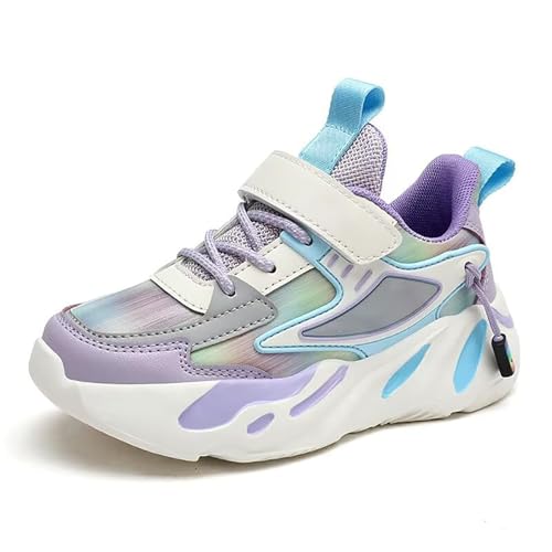 Hallenschuhe Mädchen 30, Sportschuhe Kinder Turnschuhe Atmungsaktiv Mesh Laufschuhe Sneaker Rutschfeste Kinderschuhe Hallenturnschuhe Outdoor Fitnessschuhe Tennisschuhe Wanderschuhe Walkingschuhe von LOIJMK