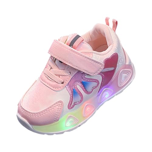 Hallenschuhe Mädchen Turnschuhe Sportschuhe Kinder Sneaker Babyschuhe Atmungsaktiv Mesh Kinderschuhe Hallenturnschuhe Rutschfeste Laufschuhe Outdoor Fitnessschuhe Tennisschuhe Trailrunning Schuhe von LOIJMK