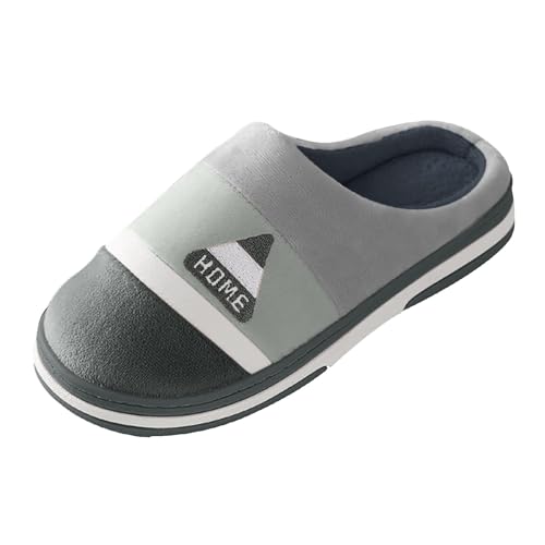 Hausschuhe Damen Herren Gefütterte Pantoletten Gästehausschuhe Memory Foam Schlappen Warm Hausschlappen Hauspantoffeln Plüsch Filzpantoffeln Flauschige Slippers Winter Hüttenschuhe Filzhausschuhe von LOIJMK