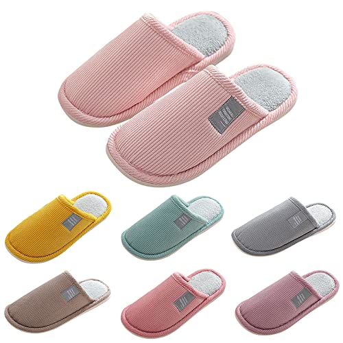 Hausschuhe Damen Herren Winter Memory Foam Pantoffeln Hüttenschuhe Hausschlappen Warme Hausschuhe Bequeme Filzpantoffeln Flauschige Slipper Gefütterte Pantoletten Schlappen Plüsch Hauspantoffeln von LOIJMK