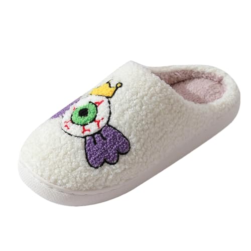 Hausschuhe Damen Plüsch Winter Flauschige Pantoletten Lustig Slippers Schlappen Filzpantoffeln Cartoon Warm Hausschuhe Memory Foam Pantoffeln Gefütterte Hauspantoffeln Hausschlappen Filzhausschuhe von LOIJMK