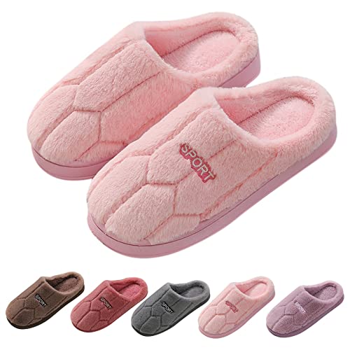 Hausschuhe Damen Winter Pantoffeln Plüsch Warme Hausschuhe Herren Filzpantoffeln Memory Foam Schlappen Gefütterte Pantoletten Hauspantoffeln Flauschige Slipper Bequeme Hüttenschuhe Hausschlappen von LOIJMK