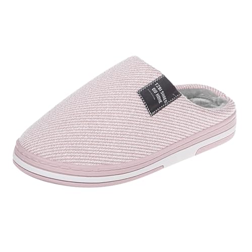 Hausschuhe Damen Winter Plüsch Pantoletten Warm Hausschuhe Damen Memory Foam Pantoffeln Flauschig Hauspantoffeln Hausschlappen Gefütterte Slippers Schlappen Filzpantoffeln Hüttenschuhe Filzhausschuhe von LOIJMK