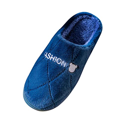 Hhausschuhe Damen Winter Flauschige Pantoletten Hausschuhe Herren Warm Hausschlappen Gefütterte Filzpantoffeln Slippers Schlappen Memory Foam Hauspantoffeln Anti-Rutsch Hüttenschuhe Filzhausschuhe von LOIJMK