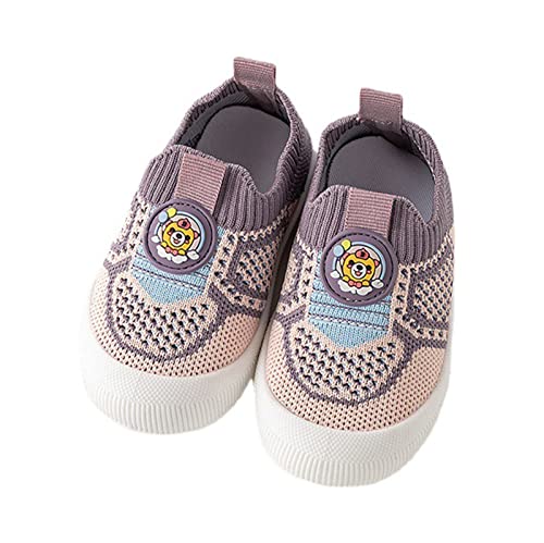 Kleinkind Mädchen Jungen Turnschuhe Boardschuhe Sommer Mesh Oberfläche Atmungsaktive Schuhe Leichte Wanderschuhe mit weichen Sohlen Anzugschuhe Kinder Jungen (Purple, 22.5 Toddler) von LOIJMK