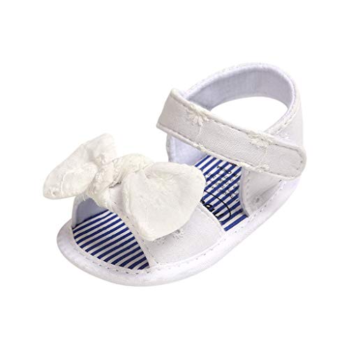 LOIJMK Baby Schuhe Kleinkind zu Fuß Prinzessin Kind erstes Kind niedliche Sandalen Mädchen Baby Schuhe Damen Schuhe Mit Glitzer (White, 20.5 Toddler) von LOIJMK