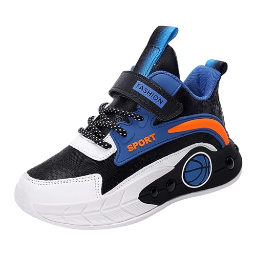 LOIJMK Basketballschuhe Kinder Jungen Sneakers Turnschuhe Anti-Rutsch Sportschuhe Trainingsschuhe Hallenschuhe Outdoor Laufschuhe Knöchelhohe Sneaker Basketball Schuhe Gym Sneaker Walkingschuhe von LOIJMK