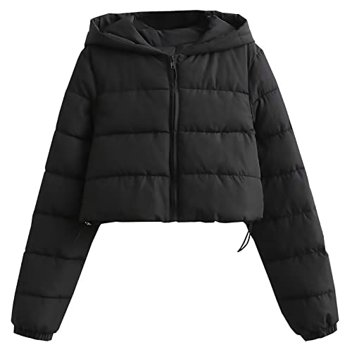 LOIJMK Damen Puffer Jacke Winter Kurz Langarm Damen Cropped Fit Pufferjacke mit Breitem Lässige Modern Frauen Winterjacke Steppjacke Jacke Winter Puffer Jacket Warm mit Kapuze Outdoorjacke LOIJMK Damen Puffer Jacke Winter Kurz Langarm Damen Cropped Fit Pufferjacke mit Breitem Lässige Modern Frauen Winterjacke Steppjacke Jacke Winter Puffer Jacket Warm mit Kapuze Outdoorjacke von LOIJMK