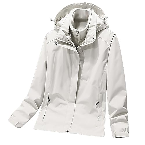 LOIJMK Damen Regenjacke Wasserdicht Warm - Winterjacke Doppeljacke 2-in-1 Skijacke mit Fleecejacke Regenjacken mit Kapuze Windjacke Wandernjacke Winddicht Funktionsjacke Outdoorjacke LOIJMK Damen Regenjacke Wasserdicht Warm - Winterjacke Doppeljacke 2-in-1 Skijacke mit Fleecejacke Regenjacken mit Kapuze Windjacke Wandernjacke Winddicht Funktionsjacke Outdoorjacke von LOIJMK