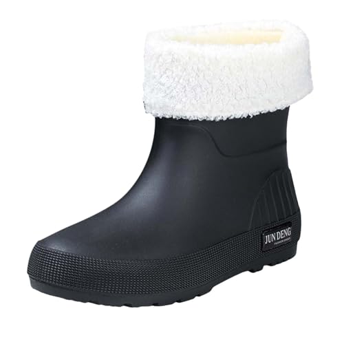 LOIJMK Gummistiefel Damen Gefüttert Regenstiefel Regenschuhe Winter Stiefeletten Arbeitsschuhe Wasserdicht Schlupfstiefel Garten Stiefel Halbhoch Rain Boots Gummistiefeletten Winterboots LOIJMK Gummistiefel Damen Gefüttert Regenstiefel Regenschuhe Winter Stiefeletten Arbeitsschuhe Wasserdicht Schlupfstiefel Garten Stiefel Halbhoch Rain Boots Gummistiefeletten Winterboots von LOIJMK