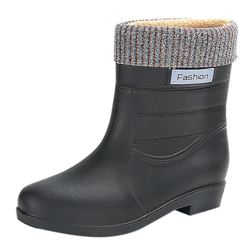 LOIJMK Gummistiefel Damen Gefüttert Regenstiefel Regenschuhe Winter Stiefeletten Garten Stiefel Halbhoch Rain Boots Wasserdicht Gummistiefeletten Arbeitsschuhe Winterboots Schlupfstiefel Küchenschuhe LOIJMK Gummistiefel Damen Gefüttert Regenstiefel Regenschuhe Winter Stiefeletten Garten Stiefel Halbhoch Rain Boots Wasserdicht Gummistiefeletten Arbeitsschuhe Winterboots Schlupfstiefel Küchenschuhe von LOIJMK