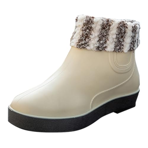 LOIJMK Gummistiefel Damen Gefüttert Regenstiefel Wasserdicht Rain Boots Winter Stiefeletten Halbhoch Regenschuhe Gummistiefeletten Outdoor Arbeitsschuhe Garten Stiefel Schlupfstiefel Küchenschuhe LOIJMK Gummistiefel Damen Gefüttert Regenstiefel Wasserdicht Rain Boots Winter Stiefeletten Halbhoch Regenschuhe Gummistiefeletten Outdoor Arbeitsschuhe Garten Stiefel Schlupfstiefel Küchenschuhe von LOIJMK